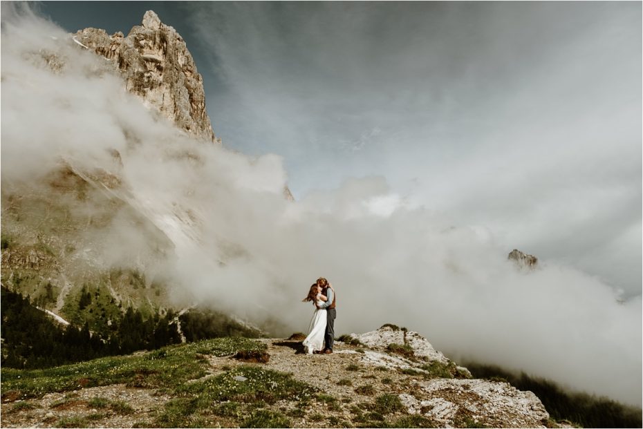 Adam & Michelle's hiking elopement in the Dolomites by Wild Connections Photography