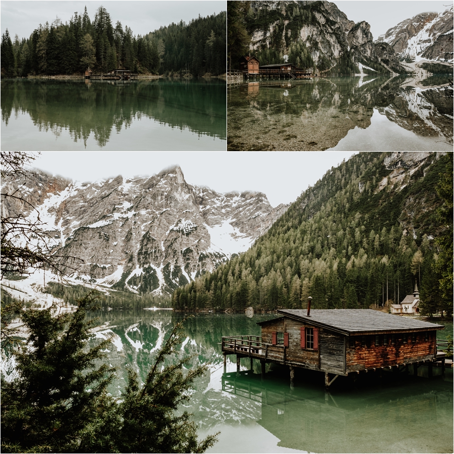 Dolomites Pre-Wedding Engagement Shoot At Lake Lago Di Braies by Wild Connections Photography