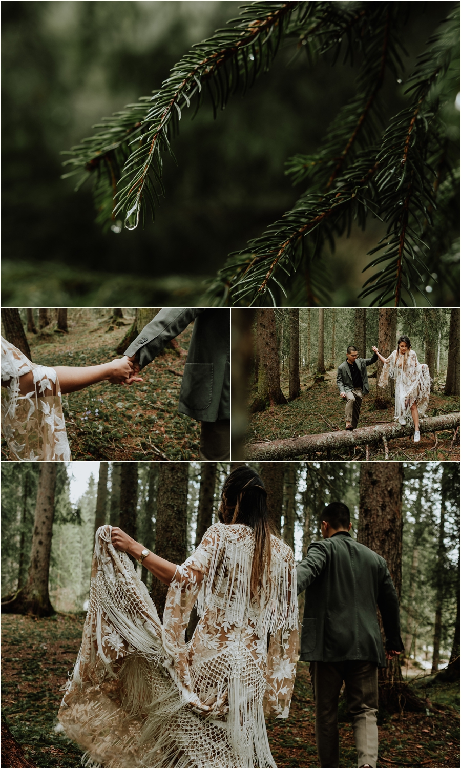 Exploring the forests in the Dolomites - A pre-wedding engagement shoot by Wild Connections Photography
