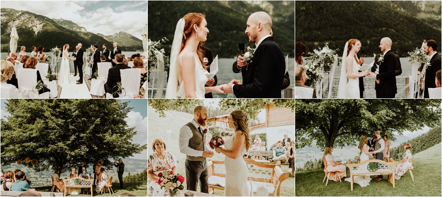 Outdoor wedding ceremonies in variable light by Wild Connections Photography