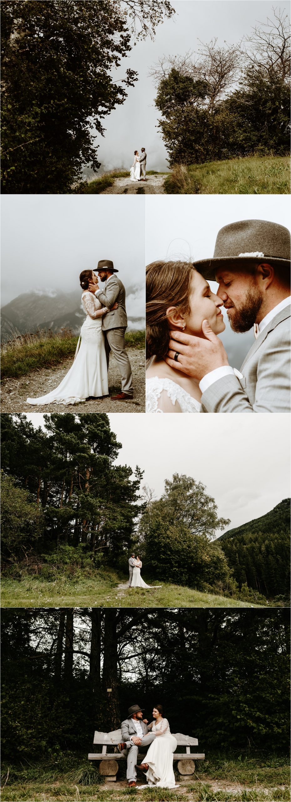 An intimate elopement in Innsbruck. Photos by Wild Connections Photography