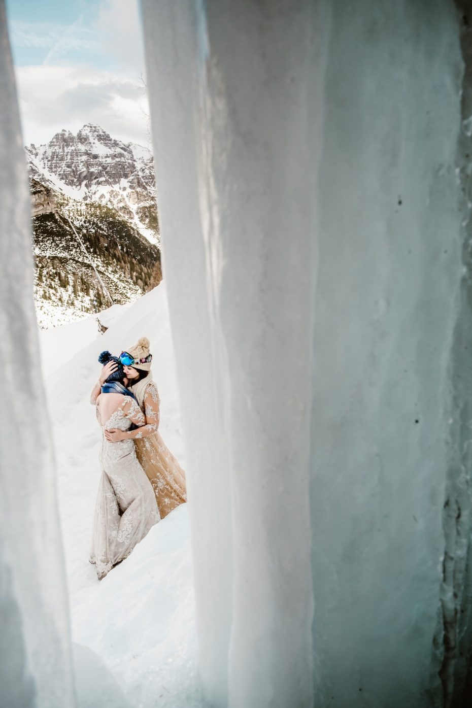Same sex winter wedding in Austria by Wild Connections Photography