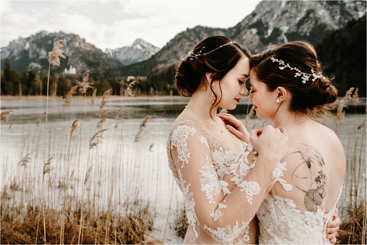 Schloss Neuschwanstein LGBTQ elopement wedding by Wild Connections Photography