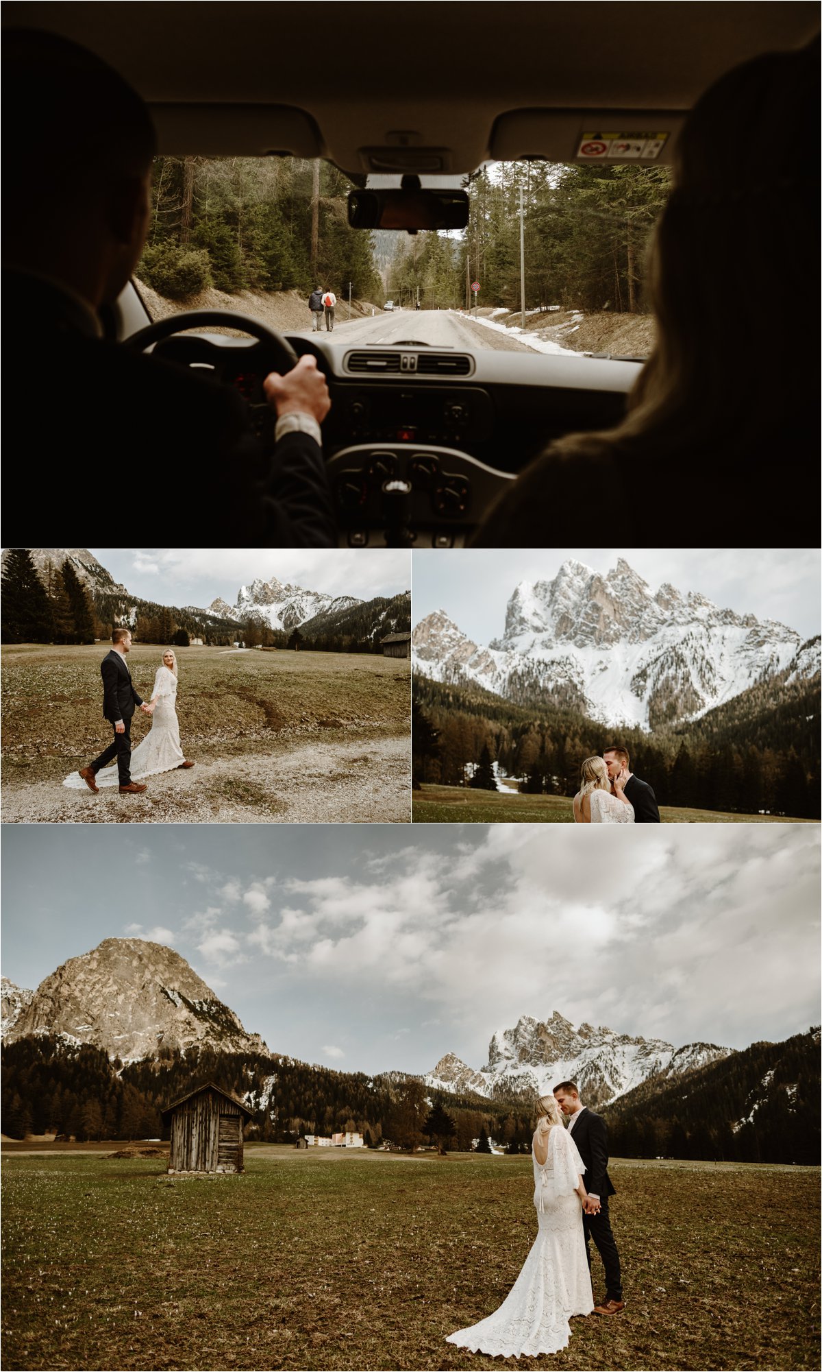 Erika & Nathan explore the mountain meadows of the Italian Dolomites. Photos by Wild Connections Photography - Alps & Dolomites Elopement Photographer