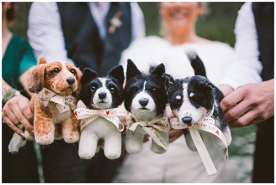 St Johann in Tirol Elopement the party holds the felt shelter pups dogs by Wild Connections Photography