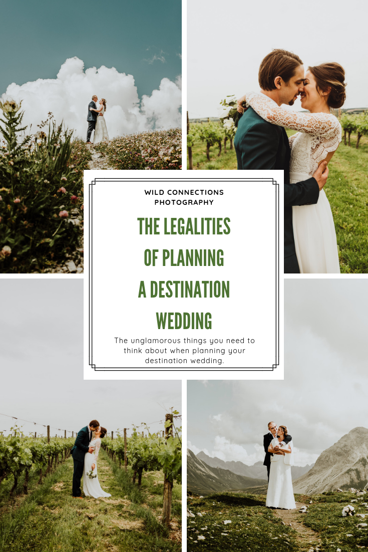 The legalities of planning a destination wedding pinterest graphic
