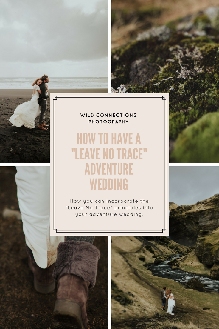 Leave no trace adventure wedding