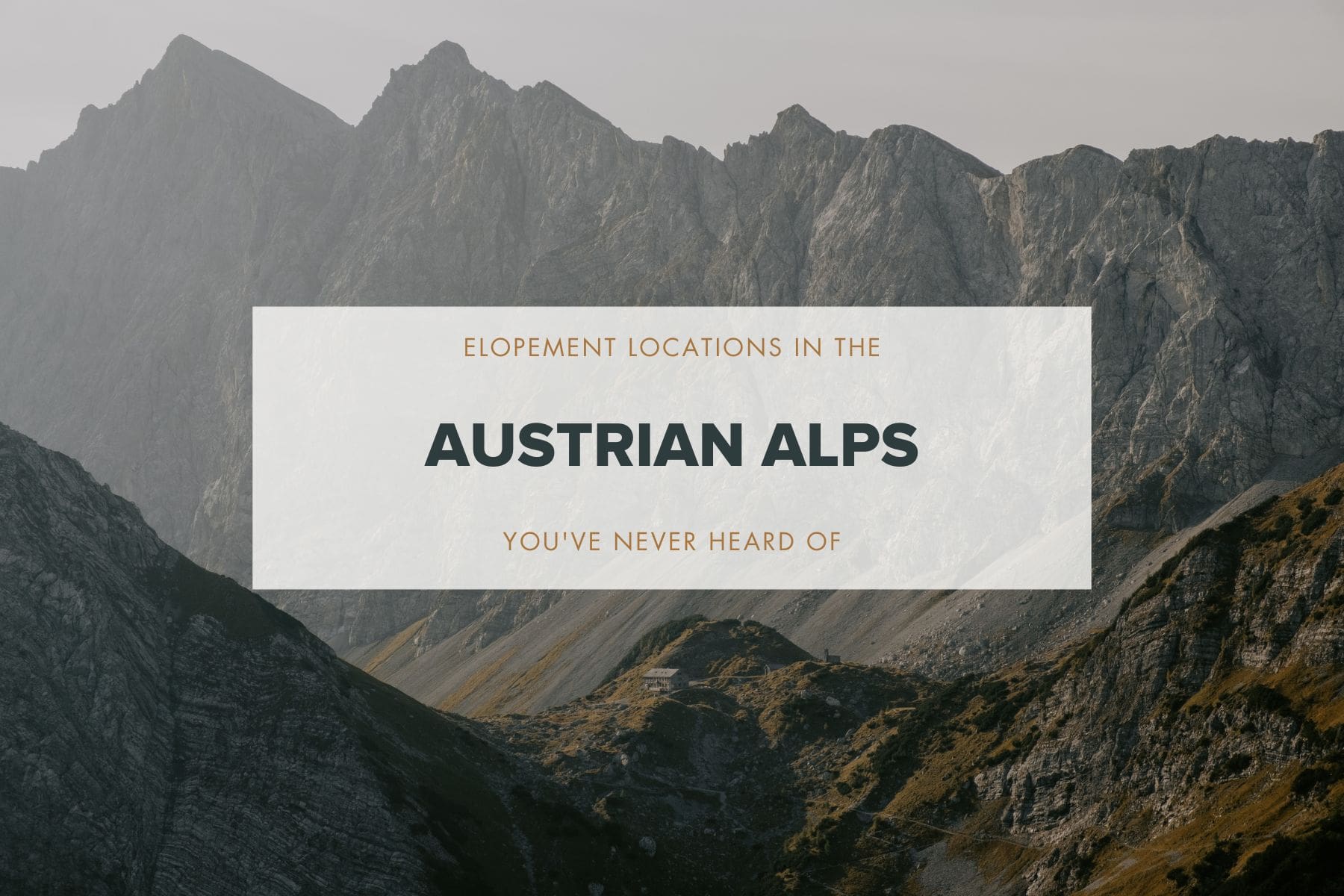 The Most Epic Austrian Alps Hiking Elopement Locations