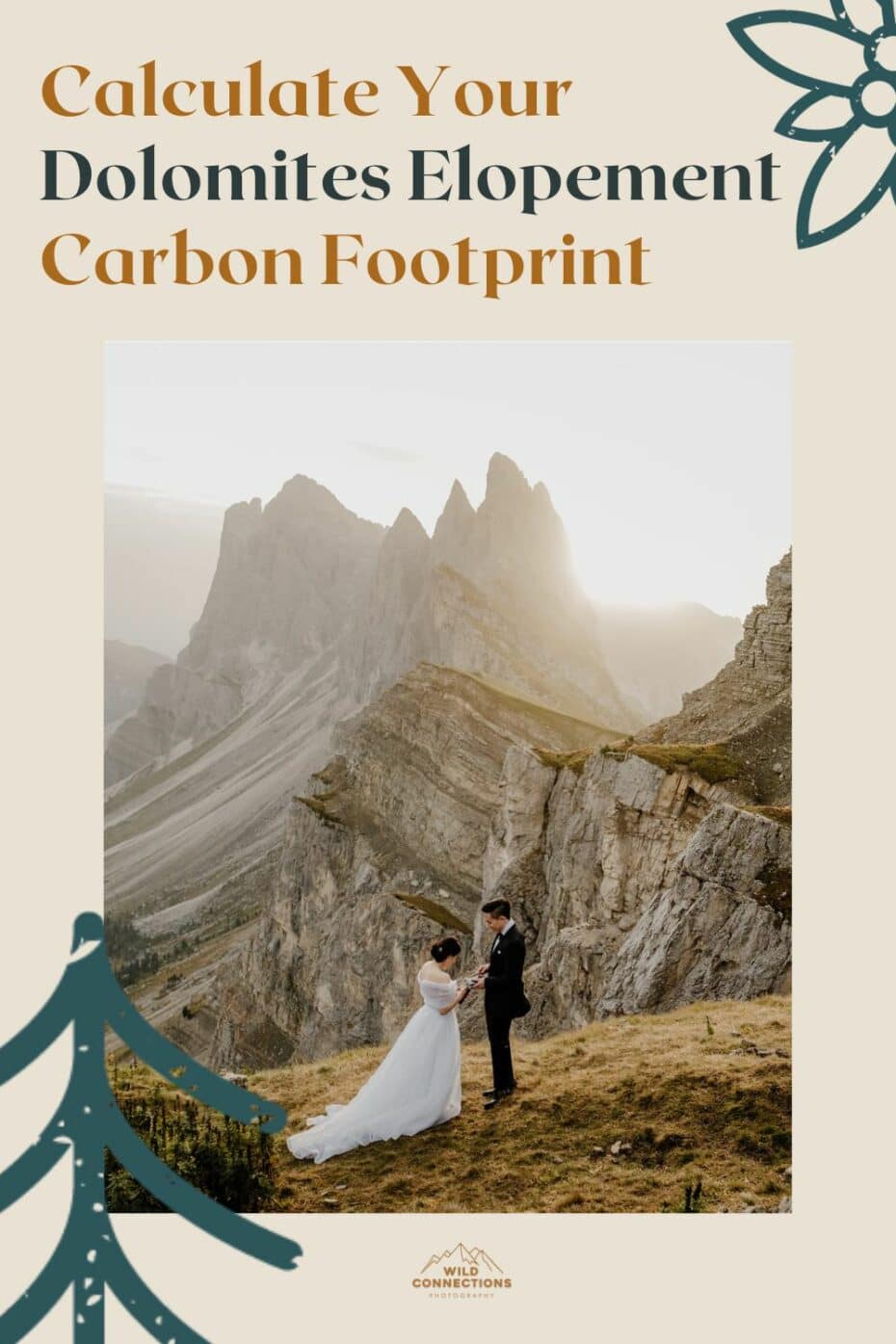 Calculate the carbon footprint of your Dolomites elopement