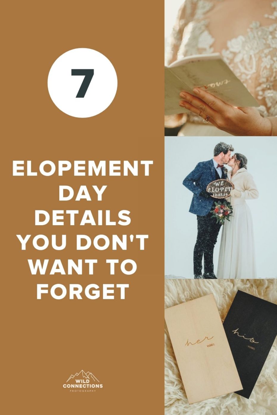 7 elopement day details you must not forget
