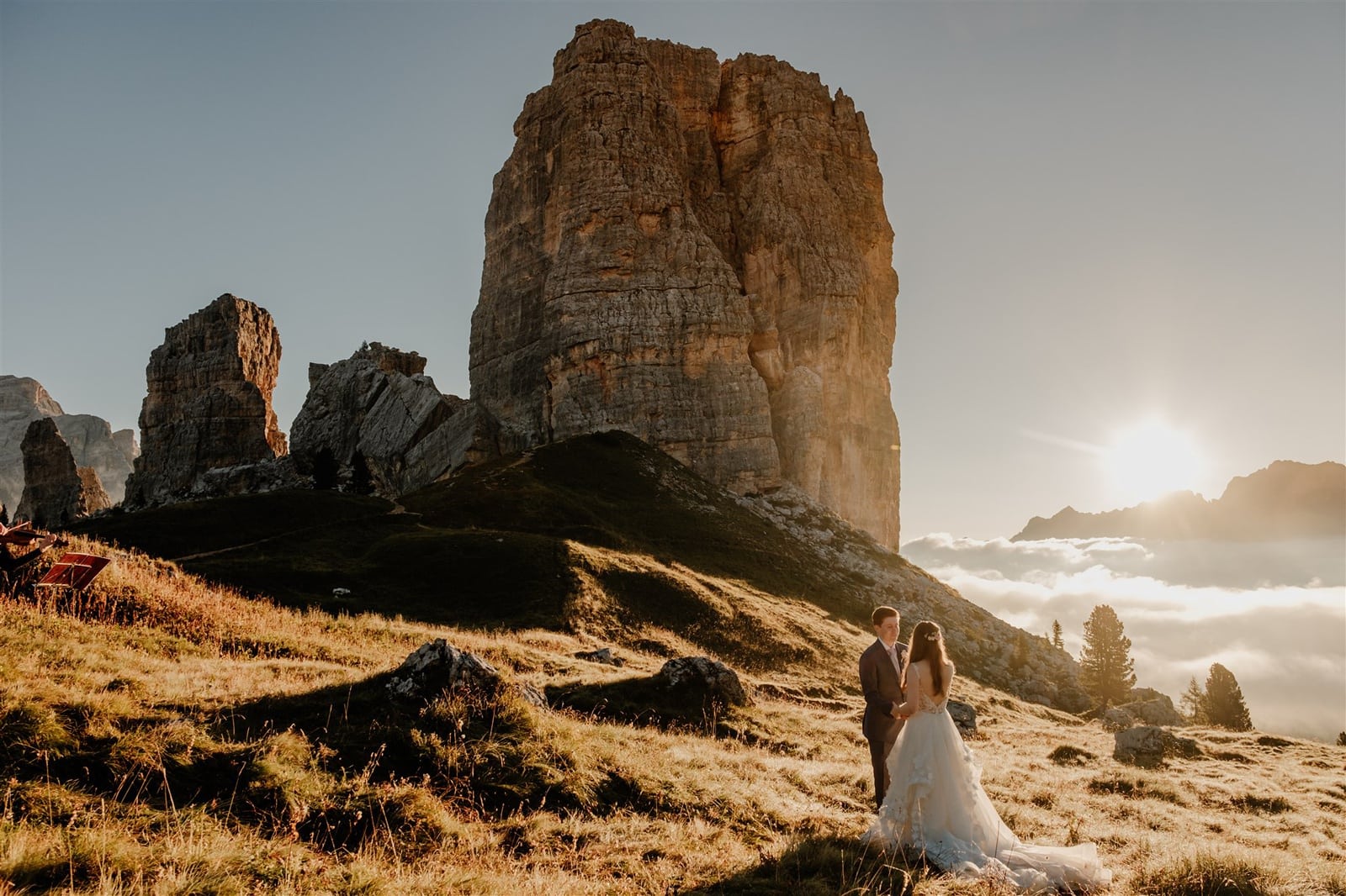 Golden Sunrise Elopement & Day After Adventure in the Dolomites – Emily & David