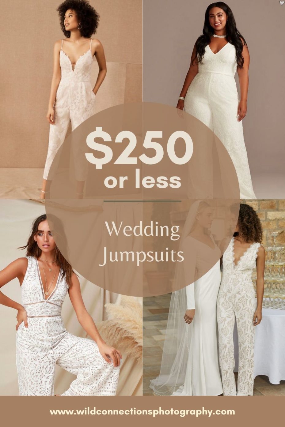 Where to buy a wedding jumpsuit for $250 of less