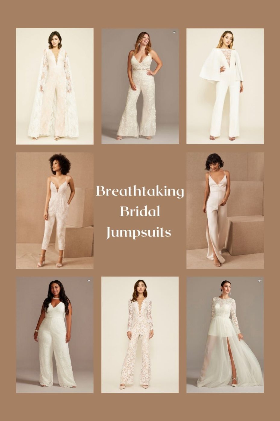 Breathtaking bridal jumpsuits from designers around the world