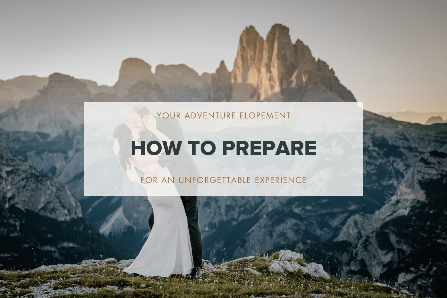 how to prepare for your adventure elopement